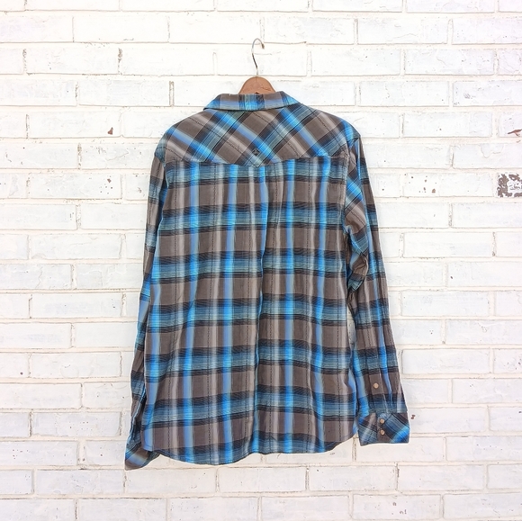 Prana Western Snap Front Shirt Size XL - Picture 6 of 8